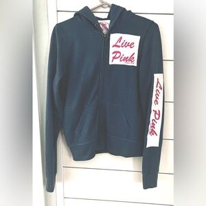 PINK Victoria's Secret Women’s Navy Zip Hoodie